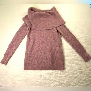 Loft Pink Cowel Neck Sweater Oversized Classic Sweater Size Medium Classic